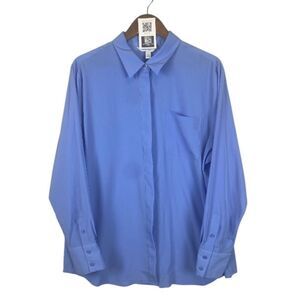 NINE WEST Blue Button-Up Shirt / XXL